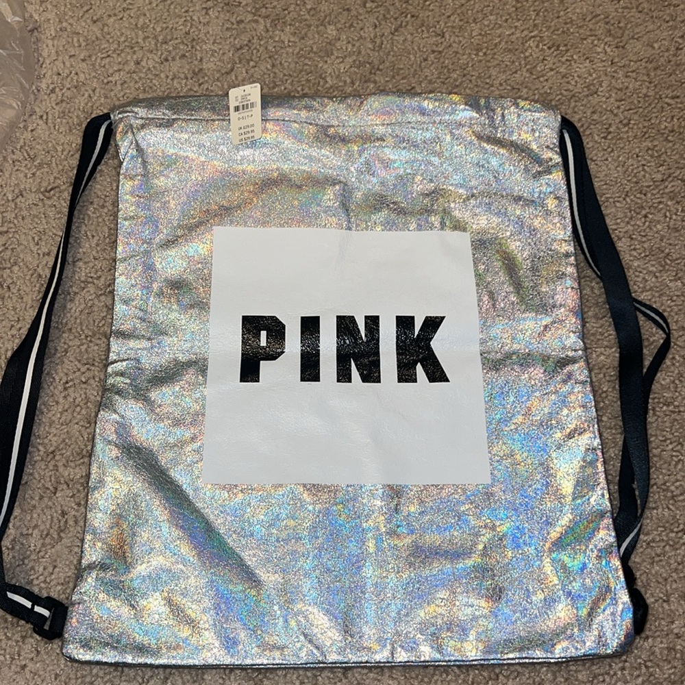 NWT: Pink Bag Sparkly Holographic Victoria Secret